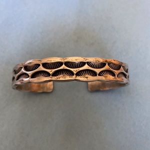 Sterling silver cuff by Douglas Etsitty